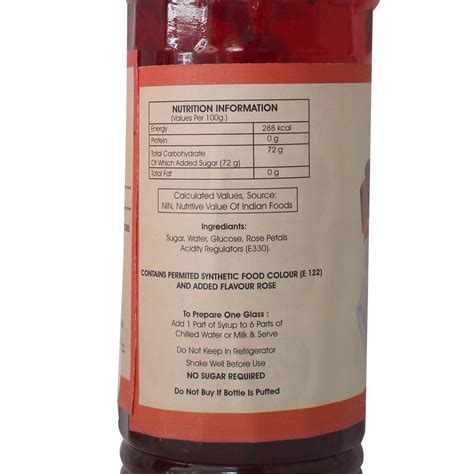 Jeet Red Rose Syrup Packaging Type Bottle At Rs 130 Bottle In Navi