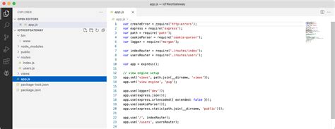 JSON Config Files Using REST And Express Exploring IoT