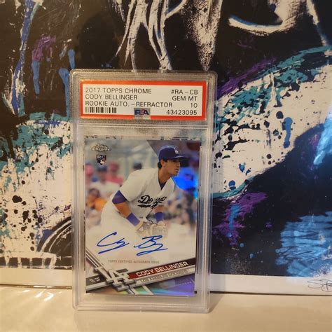 Cody Bellinger Topps Chrome Ra Cb Rookie Auto Refractor