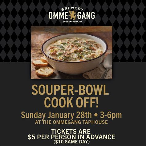 Souper Bowl Cook Off At The Ommegang Tap House Brew Central