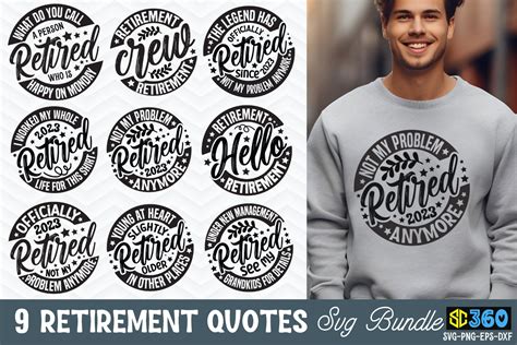 Retirement Quotes Svg Bundle Graphic By Svgcuts Creative Fabrica