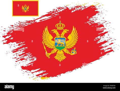 Brush Design Montenegro Flag Vector Stock Vector Image & Art - Alamy