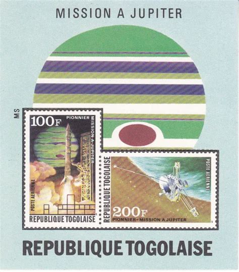 Bloc De Timbres R Publique Togolaise Mission Jupiter Neuf Eur