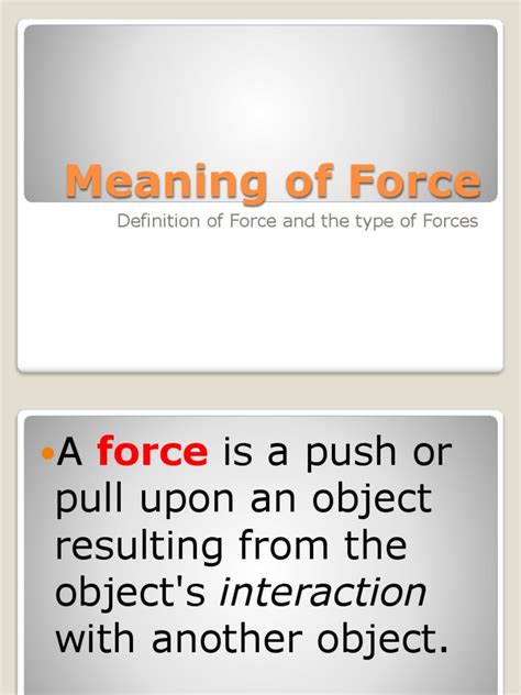 meaning  force definition  force   type  forces friction