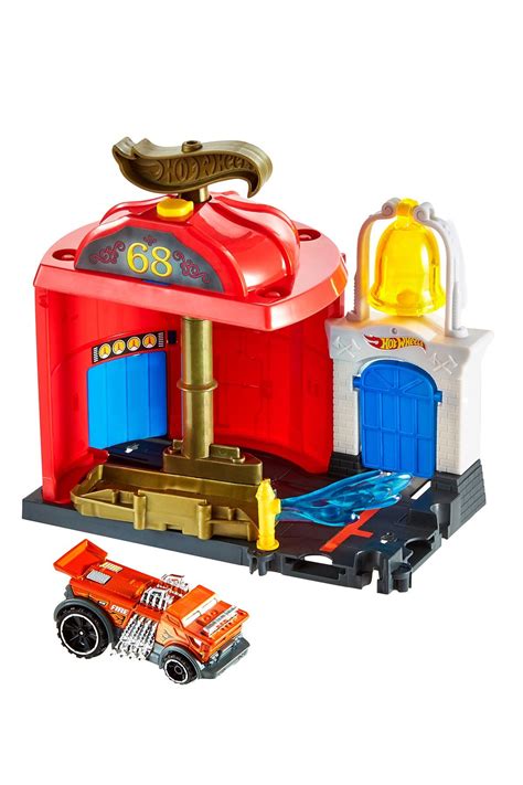 Mattel Hot Wheels City Downtown Fire Station | ModeSens