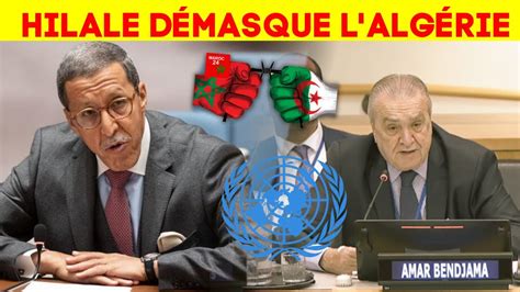 Omar Hilale Cloue Le Bec à Lalgérie à Lonu Le Sahara Est