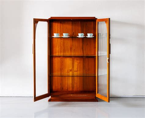 Art Deco Teakwood Display Cabinet The Past Perfect Collection