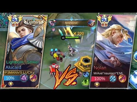 ALUCARD LIGHTBORN VS NOLAN KASIH PAHAM DIA SAMPAI FEEDER MLBB