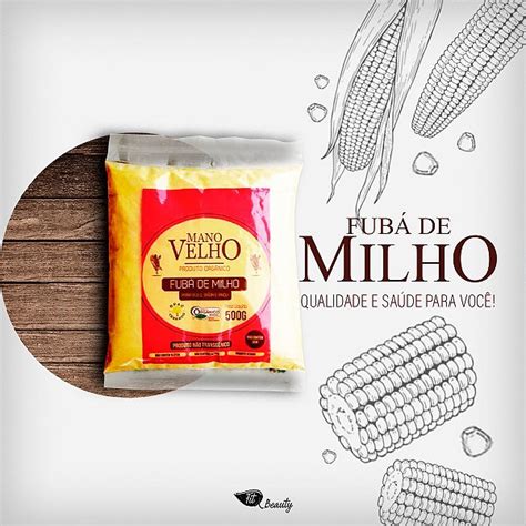 Fubá de milho orgânico 500 gr MANO VELHO MUV Viva em Movimento