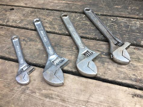 Old Used Vintage Antique Tools Wrenches Mechanic Crescent Craftsman