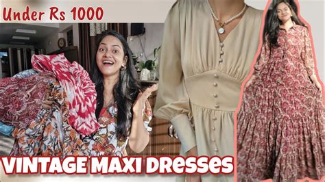 Amazon Vintage Maxi Dresses Haul Under Rs Summer Dresses