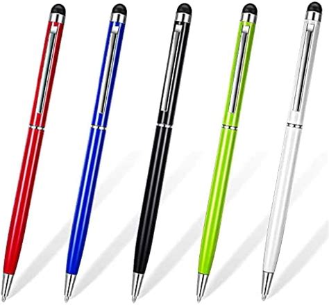 5 Pièces Stylos à Écran Tactile Capacitifs Universels Stylet 2 en 1