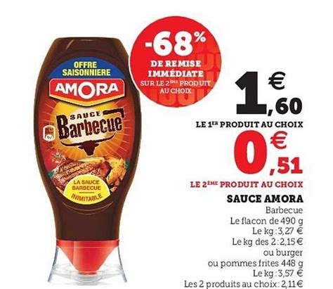 Promo Sauce Amora Chez Hyper U Icatalogue Fr