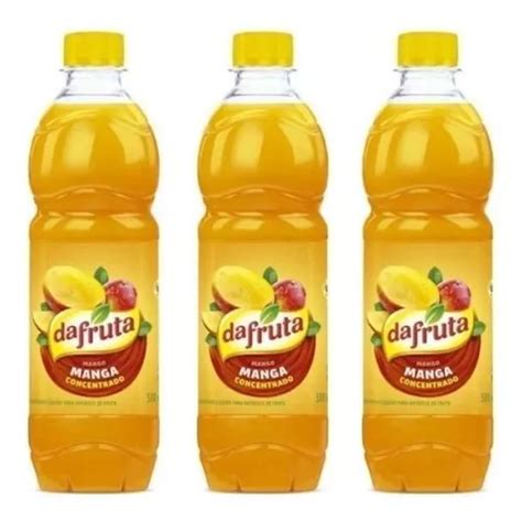 Kit 3 Unidades Suco Concentrado Manga Dafruta Garrafa 500ml MercadoLivre