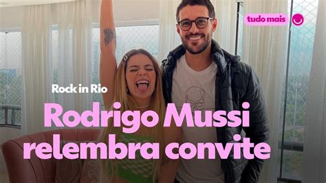 Rodrigo Mussi relembra convite para ser repórter do gshow no Rock in