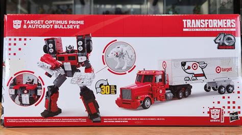 Transformers Target OPTIMUS PRIME Autobot BULLSEYE Review YouTube