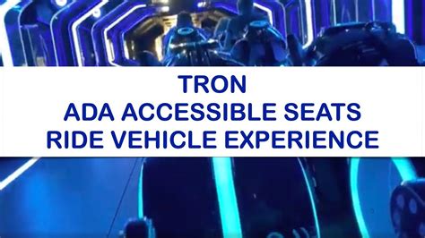 Disney S Tron Ride Bucket Style Seats Point Of View Full Ride