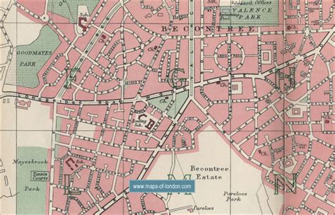 Map of Dagenham, London