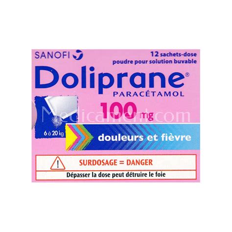 Doliprane Mg Sachets Dose Poudre Pour Solution Buvable Douleur