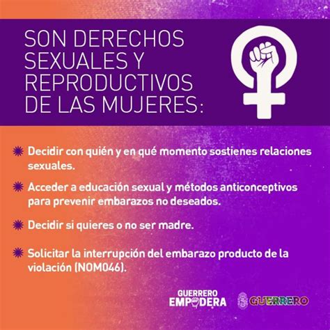 Mujer Conoce Tus Derechos Sexuales Y Reproductivos Cuadrante Azul