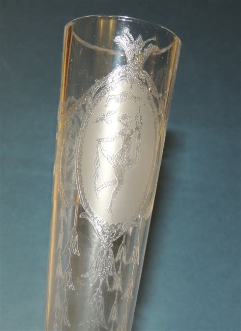 Tiffin Dancing Nude Tall Bud Vase Classic Pattern Etsy