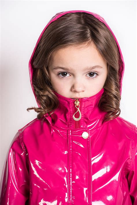 Chloe And Mia Sister Style Poster Child Magazine Girls Rain Coat