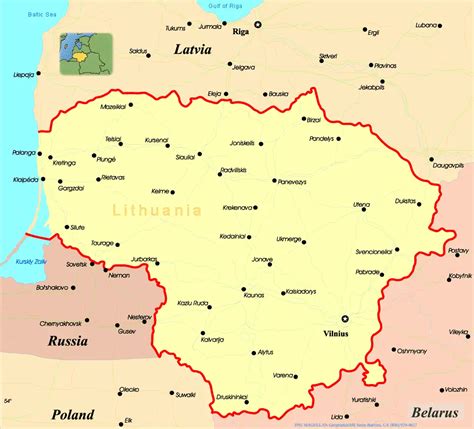 Lithuania Map