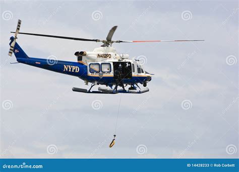 NYPD Helicopter editorial stock photo. Image of nypd - 14428233