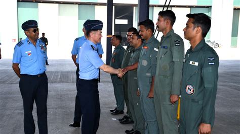 Republic of Korea Air Force Chief of Staff Visits Air Force Station Gwalior