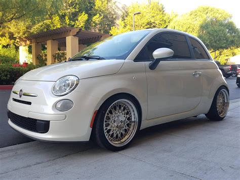 2012 Fiat 500 Pop Pearl White Vip Modular Wheels, KW Variant 3 ...