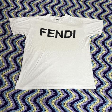 Fendi Men S White T Shirt Depop