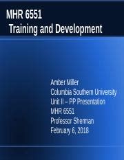 Mhr Unit Pp Presentation Ppt Mhr Training And