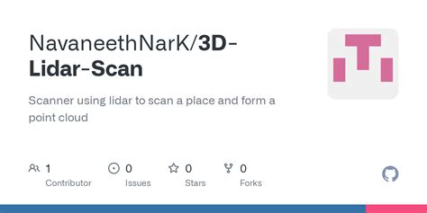 GitHub - NavaneethNarK/3D-Lidar-Scan: Scanner using lidar to scan a place and form a point cloud