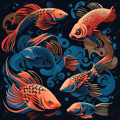 Premium Vector Tropical Fish Icons Vector Art Collection