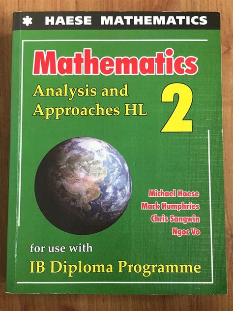 Ib Hl Math Aa Textbook Haese Mathematics Hobbies Toys Books