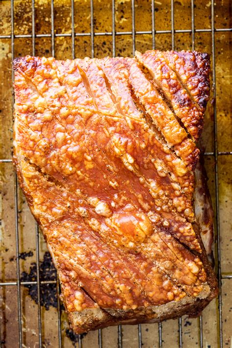 Salt and pepper pork belly with perfect crispy crackling - Simply Delicious