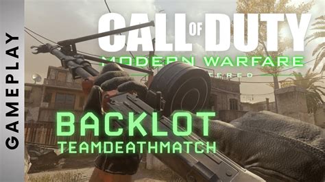 Back On Backlot Call Of Duty Modern Warfare Remastered H1 Mod