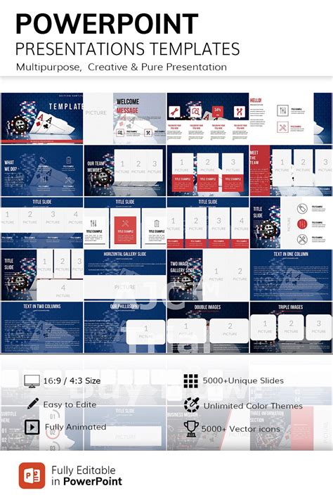 Card Games - Play cards PowerPoint templates