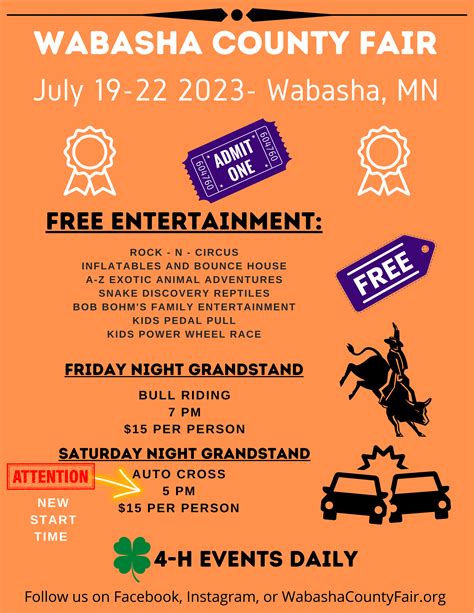 2023 Wabasha County Fair Entertainment — Wabasha County Fair