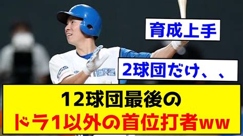 【育成上手】12球団最後のドラ1以外の首位打者がこちら 【なんj反応集】 Youtube