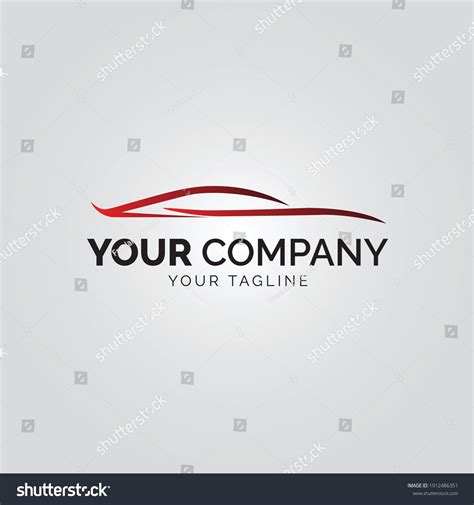 vektor stok car logo vector illustrationabstract car design