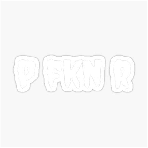 Bad Bunny P Fkn R Classic Sticker By Yakerrzserin Redbubble