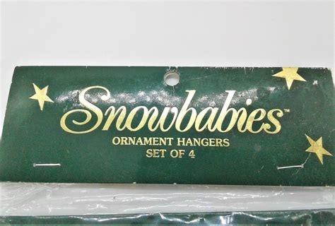 Snowbabies Ornament Holders Set Of Rare Department New Old Stock