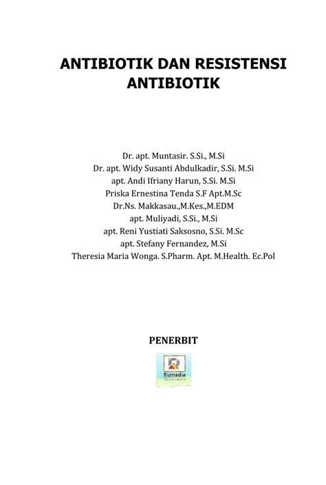 PDF ANTIBIOTIK DAN RESISTENSI ANTIBIOTIK