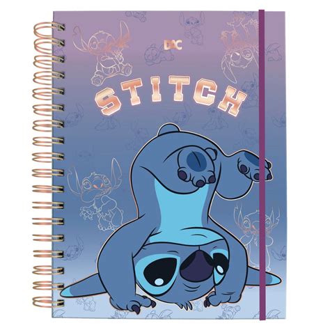 CADERNO SMART TAMANHO UNIVERSITÁRIO STITCH 80 FOLHAS