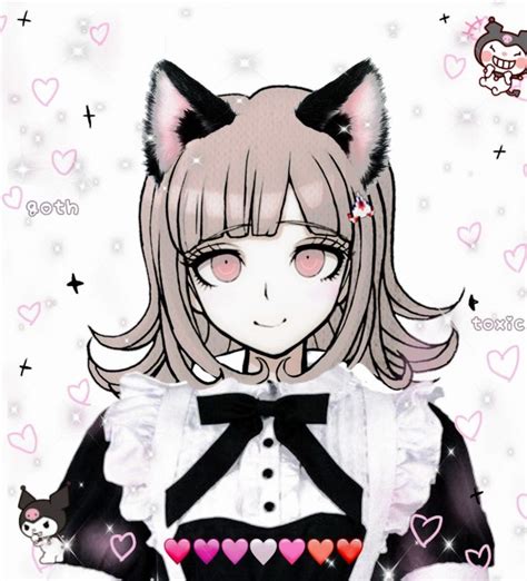 Cat Girl Chiaki Cat Girl Anime Danganronpa