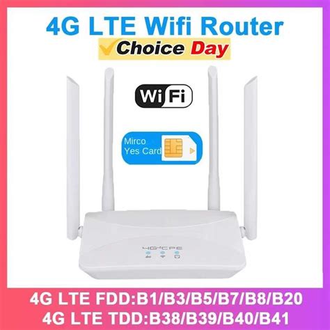 Kuwfi Lte Cpe Mbps Home G G Sim Wifi Router Rj Wan Lan Wireless