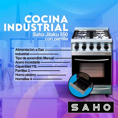 Cocina Industrial Saho Jitaku Con Parrilla