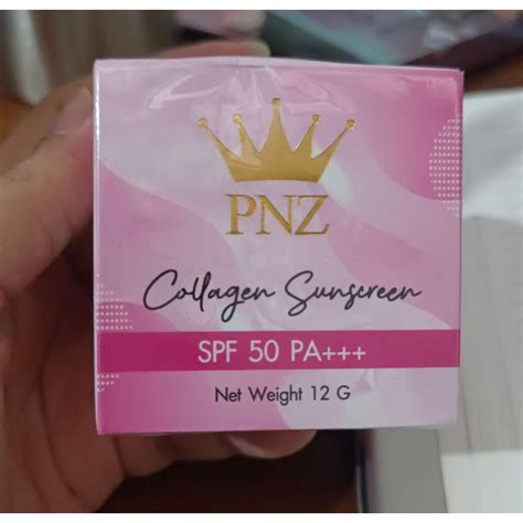 Jual Pnz Collagen Sunscreen Spf Pa White Night Cream Shopee