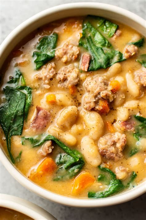 This Italian Sausage And White Bean Soup Is Easy To Make Simple And